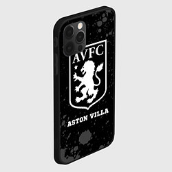 Чехол для iPhone 12 Pro Aston Villa sport на темном фоне, цвет: 3D-черный — фото 2