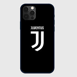 Чехол для iPhone 12 Pro Juventus sport fc белое лого, цвет: 3D-черный