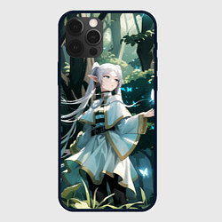 Чехол для iPhone 12 Pro Sousou no Frieren Фрирен butterfly, цвет: 3D-черный