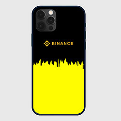 Чехол для iPhone 12 Pro Binance биржа краски, цвет: 3D-черный