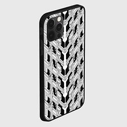 Чехол для iPhone 12 Pro Белая техно броня, цвет: 3D-черный — фото 2
