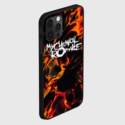 Чехол для iPhone 12 Pro My Chemical Romance red lava, цвет: 3D-черный — фото 2