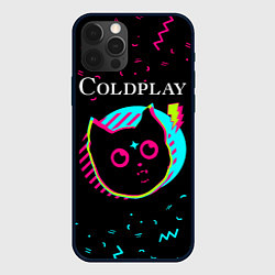 Чехол для iPhone 12 Pro Coldplay - rock star cat, цвет: 3D-черный