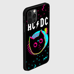 Чехол для iPhone 12 Pro AC DC - rock star cat, цвет: 3D-черный — фото 2