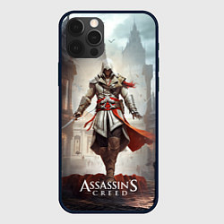 Чехол для iPhone 12 Pro Assassins creed старый город, цвет: 3D-черный
