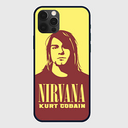 Чехол для iPhone 12 Pro Kurt Cobain Nirvana, цвет: 3D-черный