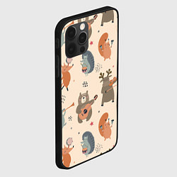 Чехол для iPhone 12 Pro Животные с инструментами, цвет: 3D-черный — фото 2