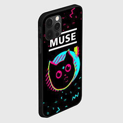 Чехол для iPhone 12 Pro Muse - rock star cat, цвет: 3D-черный — фото 2