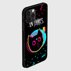 Чехол для iPhone 12 Pro In Flames - rock star cat, цвет: 3D-черный — фото 2