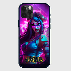 Чехол для iPhone 12 Pro League Of Legends Akali Kda, цвет: 3D-черный