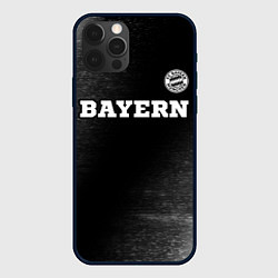 Чехол для iPhone 12 Pro Bayern sport на темном фоне посередине, цвет: 3D-черный