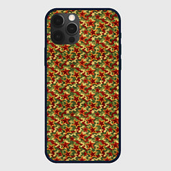 Чехол для iPhone 12 Pro Камуфляж победы, цвет: 3D-черный