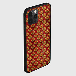 Чехол для iPhone 12 Pro Красные звезды СССР, цвет: 3D-черный — фото 2