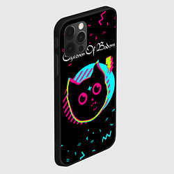 Чехол для iPhone 12 Pro Children of Bodom - rock star cat, цвет: 3D-черный — фото 2