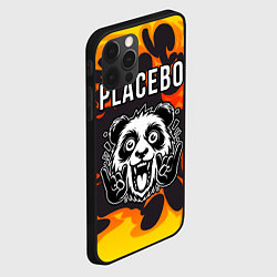 Чехол для iPhone 12 Pro Placebo рок панда и огонь, цвет: 3D-черный — фото 2