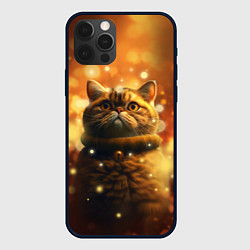 Чехол для iPhone 12 Pro Толстый кот - Экзот, цвет: 3D-черный