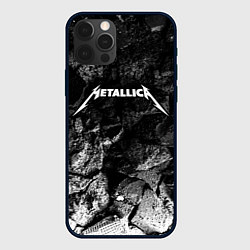 Чехол для iPhone 12 Pro Metallica black graphite, цвет: 3D-черный