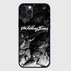 Чехол для iPhone 12 Pro Rolling Stones black graphite, цвет: 3D-черный