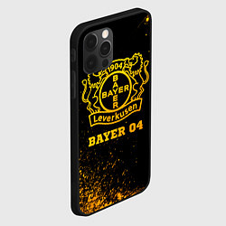 Чехол для iPhone 12 Pro Bayer 04 - gold gradient, цвет: 3D-черный — фото 2