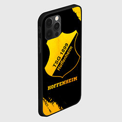 Чехол для iPhone 12 Pro Hoffenheim - gold gradient, цвет: 3D-черный — фото 2