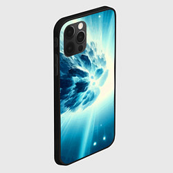 Чехол для iPhone 12 Pro Неоновая комета - нейросеть, цвет: 3D-черный — фото 2