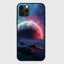 Чехол для iPhone 12 Pro Фантастика космос и планета, цвет: 3D-черный