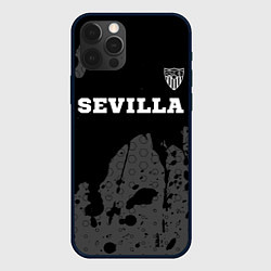 Чехол iPhone 12 Pro Sevilla sport на темном фоне посередине