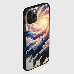 Чехол для iPhone 12 Pro Космическая галактика - нейросеть фантазия, цвет: 3D-черный — фото 2