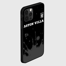 Чехол для iPhone 12 Pro Aston Villa sport на темном фоне посередине, цвет: 3D-черный — фото 2