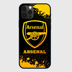 Чехол для iPhone 12 Pro Arsenal - gold gradient, цвет: 3D-черный