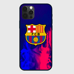 Чехол для iPhone 12 Pro Barcelona fc club gradient, цвет: 3D-черный