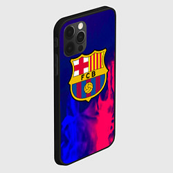 Чехол для iPhone 12 Pro Barcelona fc club gradient, цвет: 3D-черный — фото 2