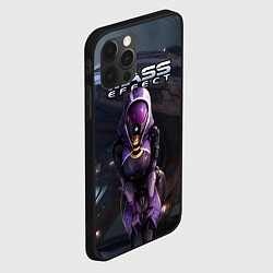 Чехол для iPhone 12 Pro Mass Effect ТалиЗора и космический корабль, цвет: 3D-черный — фото 2