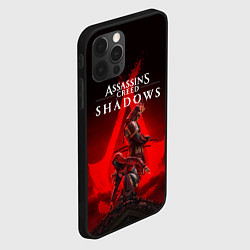 Чехол для iPhone 12 Pro Главные герои Assassins creed shadows, цвет: 3D-черный — фото 2