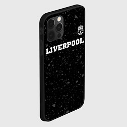 Чехол для iPhone 12 Pro Liverpool sport на темном фоне посередине, цвет: 3D-черный — фото 2