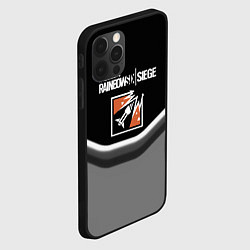 Чехол для iPhone 12 Pro Rainbow six game steel, цвет: 3D-черный — фото 2