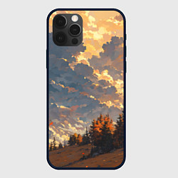 Чехол для iPhone 12 Pro Вечерний закат - аниме, цвет: 3D-черный