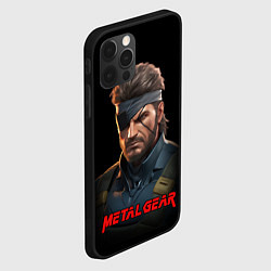 Чехол для iPhone 12 Pro Веном Снейк из игры Metal gear, цвет: 3D-черный — фото 2