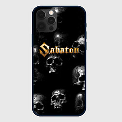 Чехол для iPhone 12 Pro Sabaton - logo rock group, цвет: 3D-черный