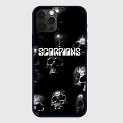 Чехол для iPhone 12 Pro Scorpions logo rock group, цвет: 3D-черный