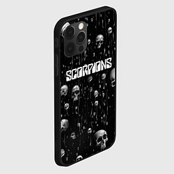 Чехол для iPhone 12 Pro Scorpions rock group, цвет: 3D-черный — фото 2