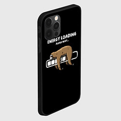 Чехол для iPhone 12 Pro Energy loading - please wait, цвет: 3D-черный — фото 2
