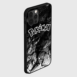 Чехол для iPhone 12 Pro Pokemon black graphite, цвет: 3D-черный — фото 2