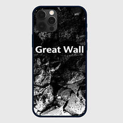 Чехол для iPhone 12 Pro Great Wall black graphite, цвет: 3D-черный