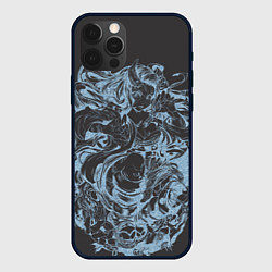 Чехол для iPhone 12 Pro Клинок рассекающий демонов Незуко рябь, цвет: 3D-черный
