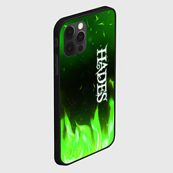 Чехол для iPhone 12 Pro Logo Hades green hell fire, цвет: 3D-черный — фото 2