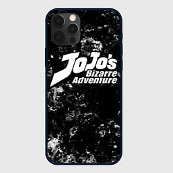 Чехол для iPhone 12 Pro JoJo Bizarre Adventure black ice, цвет: 3D-черный