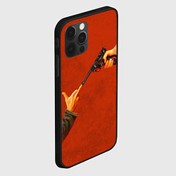 Чехол для iPhone 12 Pro Пистолет - Министерство неджентльменских дел, цвет: 3D-черный — фото 2