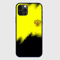Чехол для iPhone 12 Pro Российская империя краски герб, цвет: 3D-черный