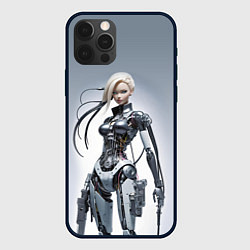 Чехол для iPhone 12 Pro Barbie - cyber warrior, цвет: 3D-черный
